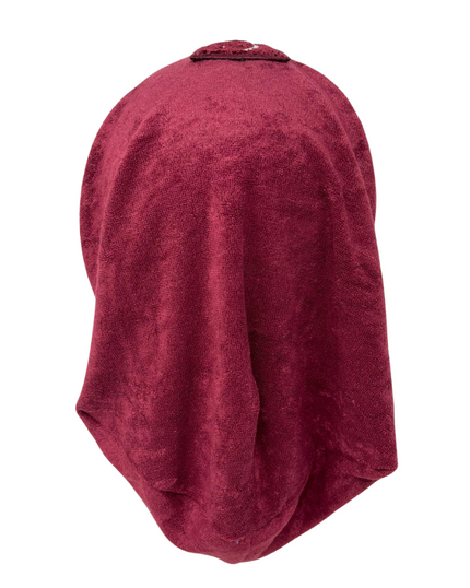 C. Bird Burgundy Terry Beanie Snood