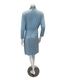 Fleur't 620 Hampton Blue Modal Short Morning Robe Myselflingerie.com