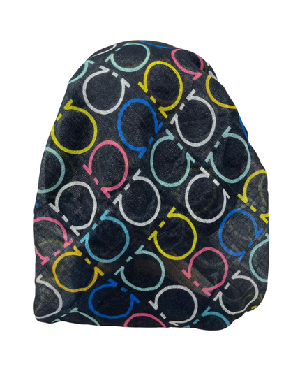 It's Younique OB-FE-PK Ferragamo Inspired Shimmer Pre-Tied Open Back Bandanna with Velvet Grip Myselflingerie.com