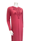 The Star Story 10-882 Royal Scroll Terra Modal Button Down Nightgown Myselflingerie.com
