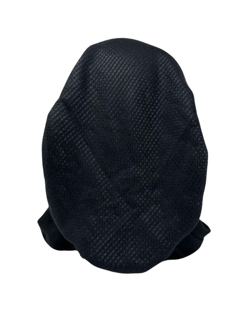 Revaz HS564A Black Textured Adjustable Pre-Tied Bandanna with Velvet Grip Myselflingerie.com