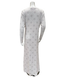 ORD PRO247012 Cream Stars Waffle Button Down Nightgown Myselflingerie.com