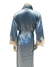Mari M. 36217 Bleu Classic Poly Silk Robe Myselflingerie.com