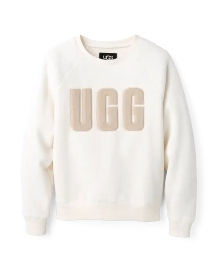 UGG Nimbus/Sand Madeline Fuzzy Logo Crewneck Sweater
