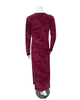 Angelice S-7142 Merlot Logo Snaps Ribbed Modal Nightgown Myselflingerie.com