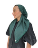 Scarf Bar Emerald Green Scalloped Classic Pre-Tied Bandanna with Velvet Grip Myselflingerie.com