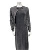 ORD DRV26935 + TRV26936 Black Wash Sleeveless Maxi Jumper & Cardigan Set Myselflingerie.com