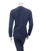 Isayes Lingerie 800502 Navy Cotton Crew Neck Pajamas Set Myselflingerie.com