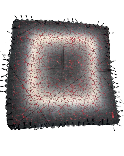 Scarfeena SCRF2518 Black/Red Dappled Pre-Tied Bandanna Myselflingerie.com