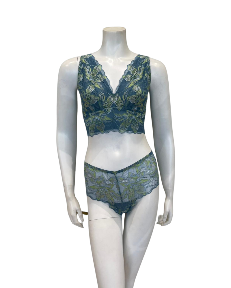 Cosabella PARAD1303 + 0771 Lago Paradiso Curvy Bralette Set Myselflingerie.com