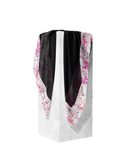 Tie Ur Knot Black with Paint Splatter Border Square Scarf Myselflingerie.com