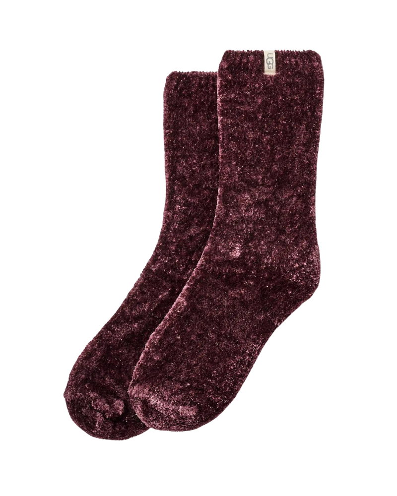 UGG 1123776 Cream/Wild Grape/Black Leda Sparkle 3 Pack Socks Gift Set Myselflingerie.com