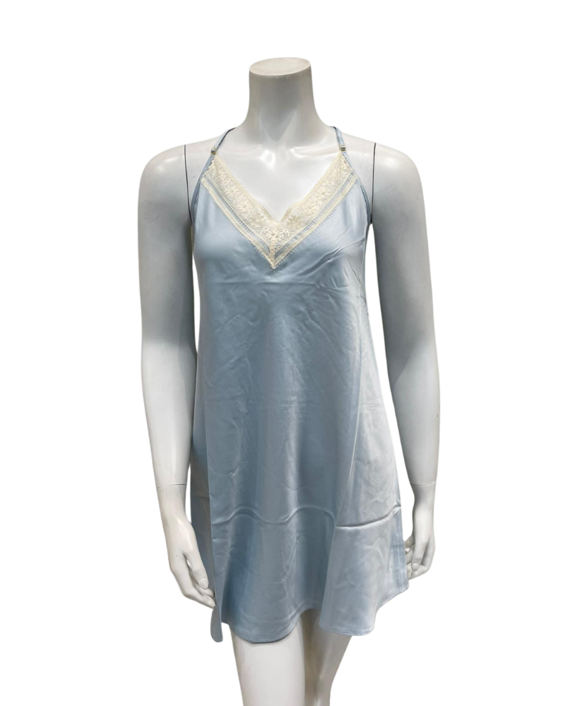 Flora Nikrooz Q81426 + Q80442 Ice Flow Genevive Chemise & Wrap Set Myselflingerie.com