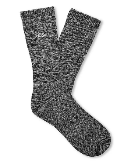 UGG 1137470 Black/Wild Grape/Deco Men's Trey Rib Knit Cozy 3 Pack Socks Myselflingerie.com