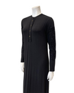 The Star Story 10-888 Dollies Black Modal Button Down Nightgown Myselflingerie.com