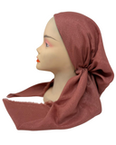 Lizi Headwear AVSHLP Solid Light Pink Shimmer Pre-Tied Bandanna with Full Grip myselflingerie.com