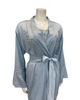 Isayes Lingerie 600193 + 180078 Heavenly Blue Embroidered Chemise & Wrap Set Myselflingerie.com