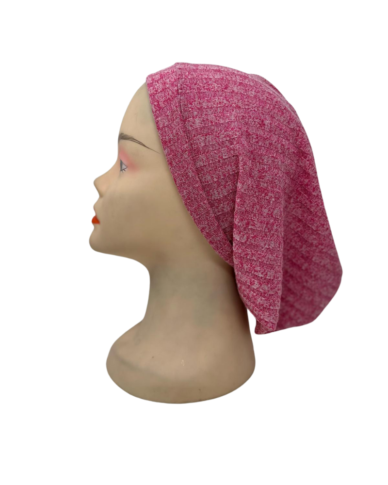 Triple Up SS960 Hot Pink Ribbed Sleeping Snood Myselflingerie.com