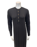The Star Story 10-888 Dollies Black Modal Button Down Nightgown Myselflingerie.com