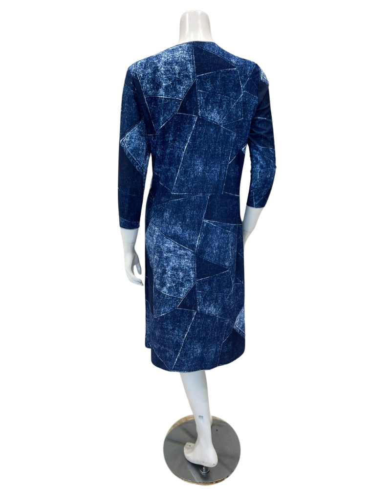 Seashells S7307 Denim Patchwork Top Stitch & 3/4