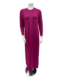 Chicolli Mulberry Swing Bamboo Cotton Button Down Nightgown