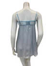 Isayes Lingerie 600193 + 180078 Heavenly Blue Embroidered Chemise & Wrap Set Myselflingerie.com