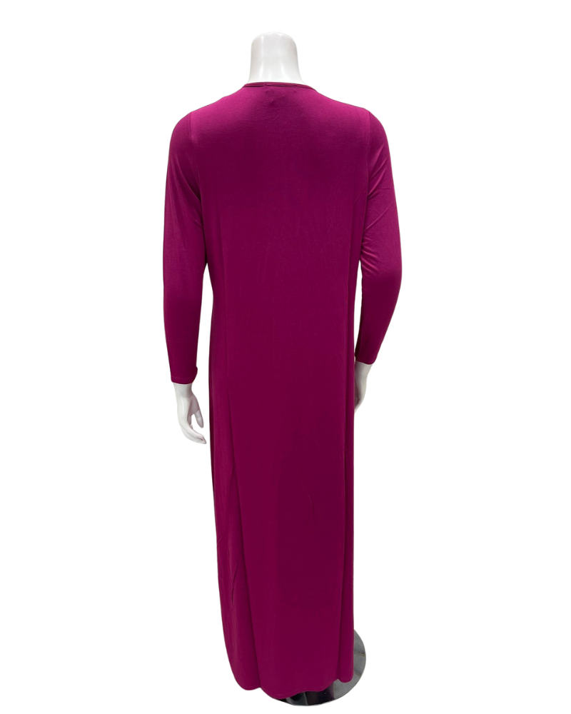 Chicolli N5030-23A Mulberry Swing Bamboo Cotton Button Down Nightgown Myselflingerie.com