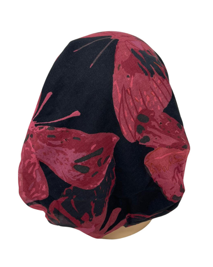 Ahead IT8005 Burgundy Rose Britannica Israeli Style Long Tails Pre-Tied Bandanna Myselflingerie.com