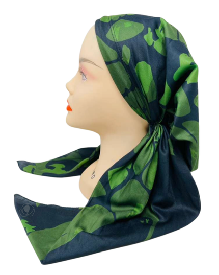 It's Younique PP-PAT-OL Olive Green Patches Pre-Tied Bandanna with Velvet Grip Myselflingerie.com