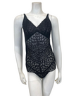 Montelle 9307 Black Lacy Bodysuit Myselflingerie.com