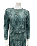 Chicolli N5079-24B Atlantic Green Camo Design Cotton Nursing Nightgown Myselflingerie.com