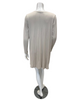 Jackie O'Loungewear NS-L/S-ECR Ecru Ribbed V Neck Lace Long Sleeves Modal Nightshirt Myselflingerie.com