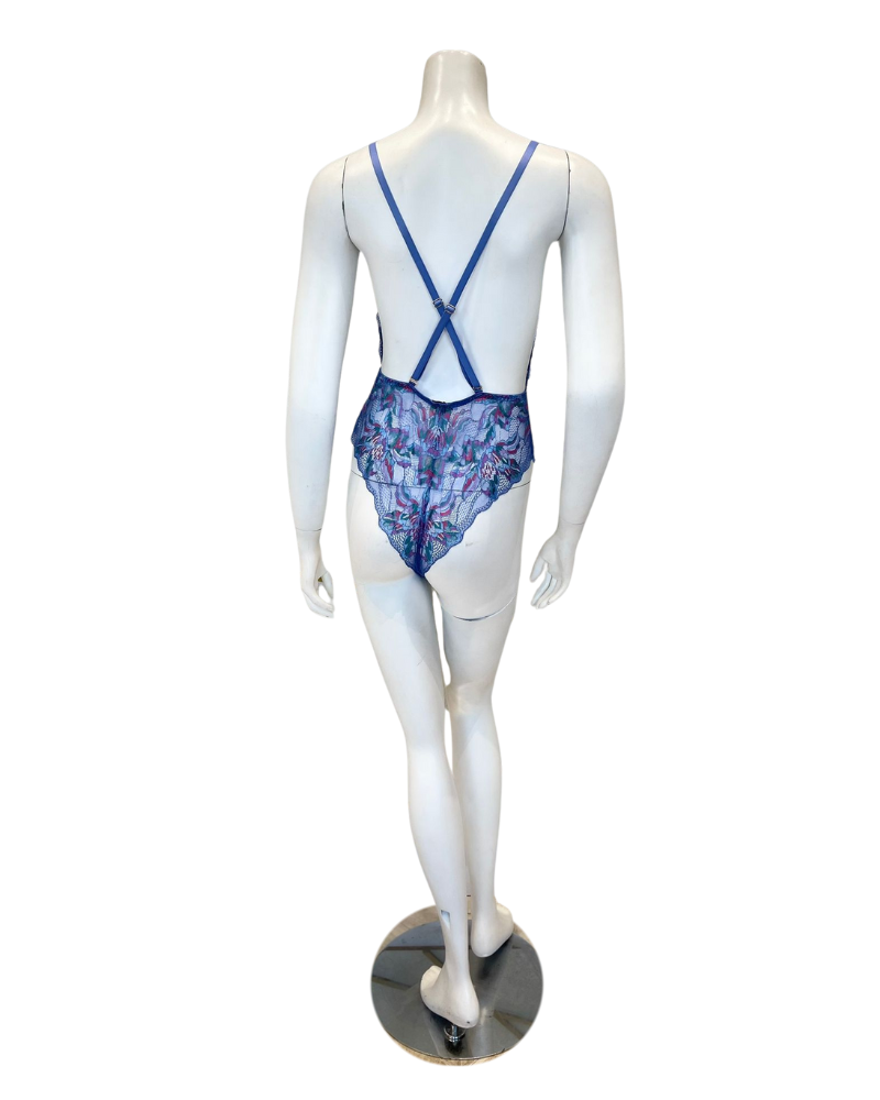 Cosabella PARAD2212 Paradiso Portofino Blue Plunge Teddy Myselflingerie.com