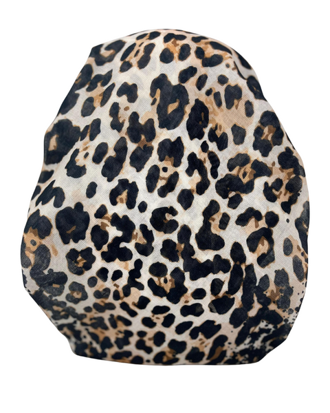 It's Younique OB-LEO-BR Brown Leopard Pre-Tied Open Back Bandanna with Velvet Grip Myselflingerie.com