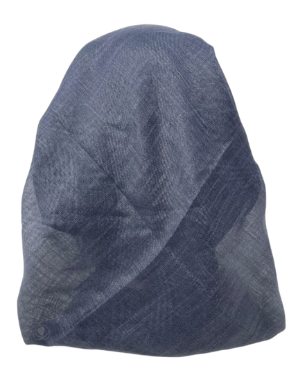 It's Younique OB-SHIM-CH Solid Charcoal Shimmer Pre-Tied Open Back Bandanna with Velvet Grip Myselflingerie.com