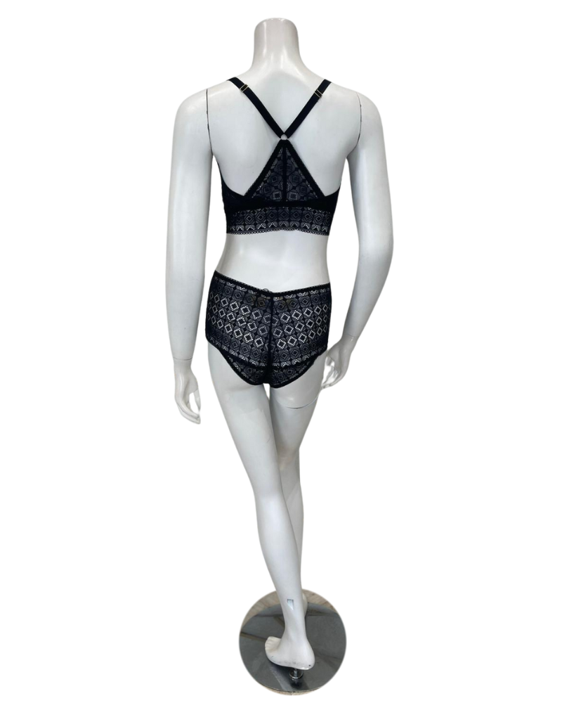 Cosabella BASIL1362 + 0741 Basilica Black Curvy Bralette Set Myselflingerie.com