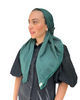 Scarf Bar Emerald Green Scalloped Classic Pre-Tied Bandanna with Velvet Grip Myselflingerie.com