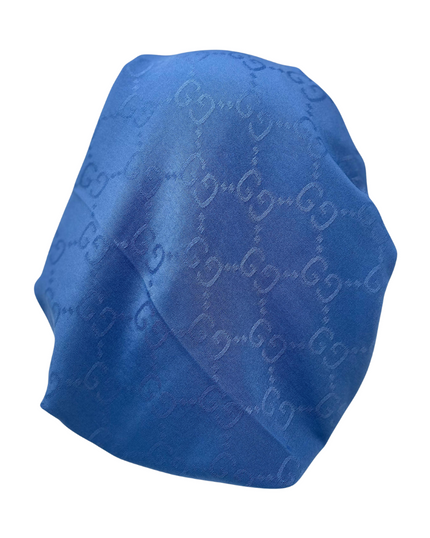 It's Younique PP-GUC-BL Chalk Blue Gucci Inspired Pre-Tied Bandanna with Velvet Grip Myselflingerie.com