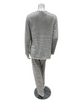 Iora Lingerie 225521 Striped Knit Blend Button Down Pajamas Set Myselflingerie.com