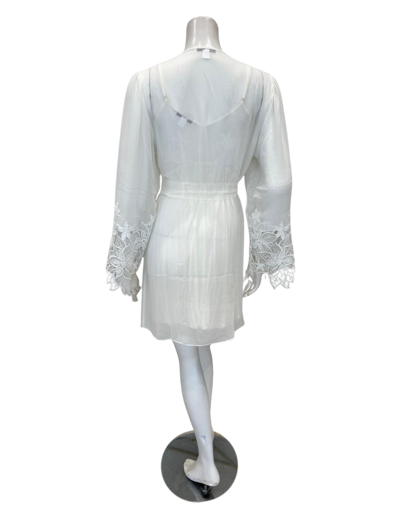 Rya Collection 1034 + 977 Ivory Delight Chemise & Wrap Set Myselflingerie.com