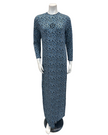 Lunderbeck N5082-24PO Azure Blue Lunderbeck Candy Leopard Pull On Modal Nightgown Myselflingerie.com