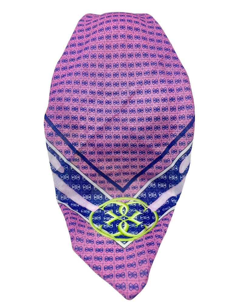 It's Younique OB-GUCBE-PNK Gucci Inspired Belts Pink Pre-Tied Open Back Bandanna with Velvet Grip Myselflingerie.com