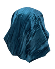 Cherie HA-DESVLVT-TL Teal Designed Adjustable Pre-Tied Bandanna Myselflingerie.com