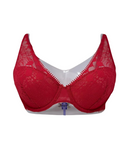 Chantelle 15F7 Poppy Red Day to Night Lightweight Plunge Underwire Bra Myselflingerie.com