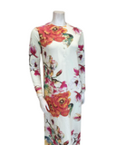 The Star Story 10-880 Wildlife Floral Cream Modal Button Down Nightgown Myselflingerie.com