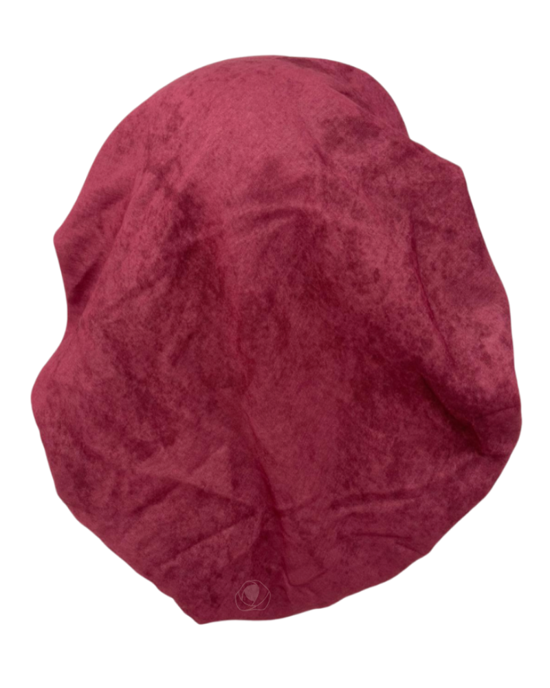 Ahead IT2721 Dry Rose Solid Texture Print Israeli Style Long Tails Pre-Tied Bandanna Myselflingerie.com