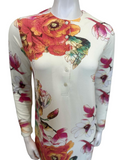 The Star Story 10-880 Wildlife Floral Cream Modal Button Down Nightgown Myselflingerie.com