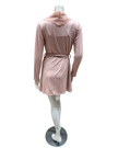 Samantha Chang SC222216-8016-VP Pink Sand Lace Vanilla Modal Chemise & Robe Set Myselflingerie.com