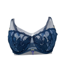 Chantelle 12Q5 Jeans Blue Denim Fleurs Signature Demi Underwire Bra Myselflingerie.com