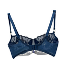 Chantelle 12Q5 Jeans Blue Denim Fleurs Signature Demi Underwire Bra Myselflingerie.com